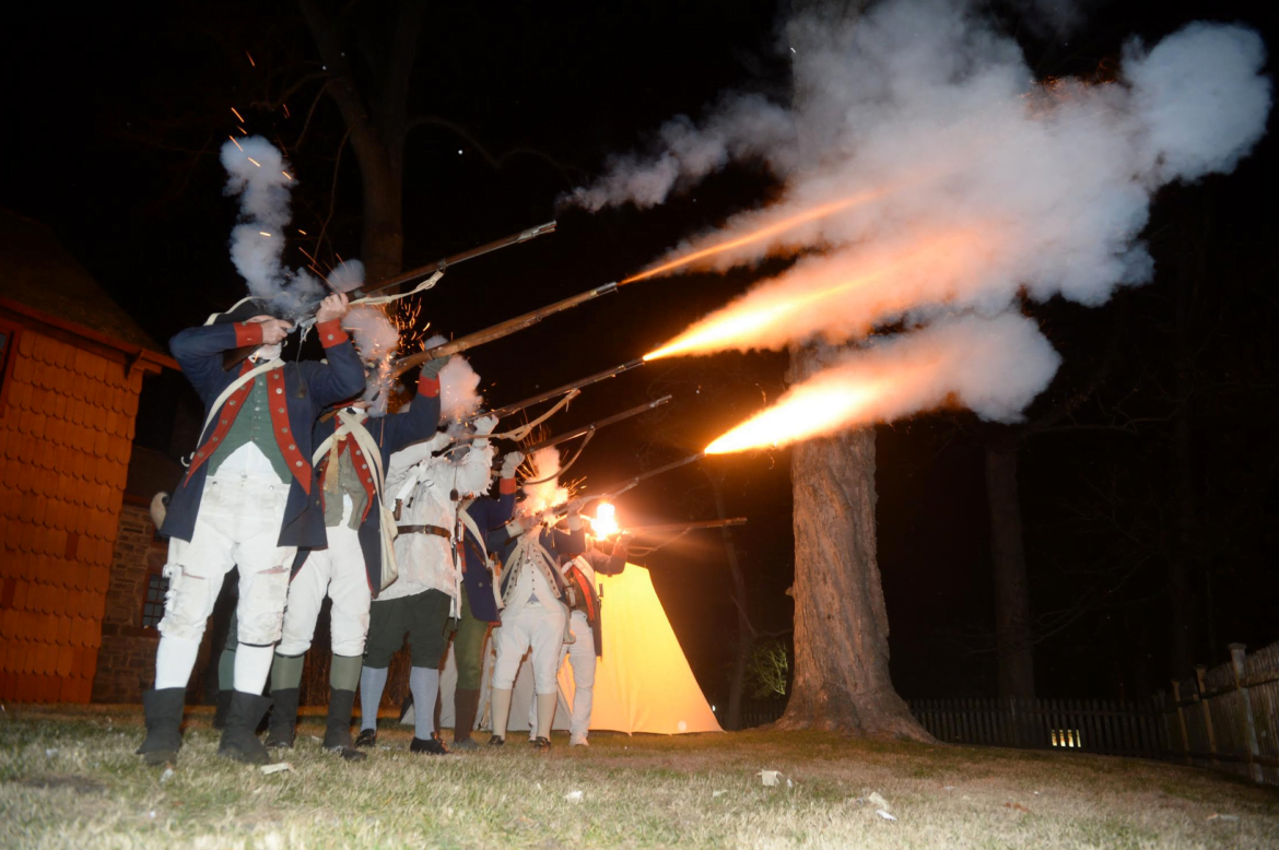During the Dec 4th event, some onlookers had to cover their ears as the Connecticut’s 5th Regiment fired deafening volleys from their muskets. 
