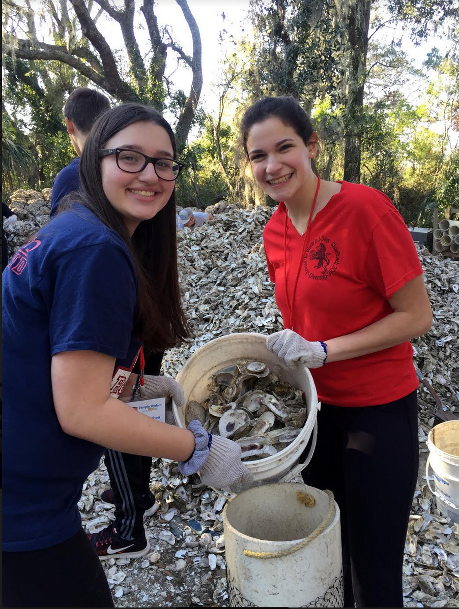 The teens also donated their time and energy to creating oyster bags for reef construction with the South Carolina Department of Natural Resources.