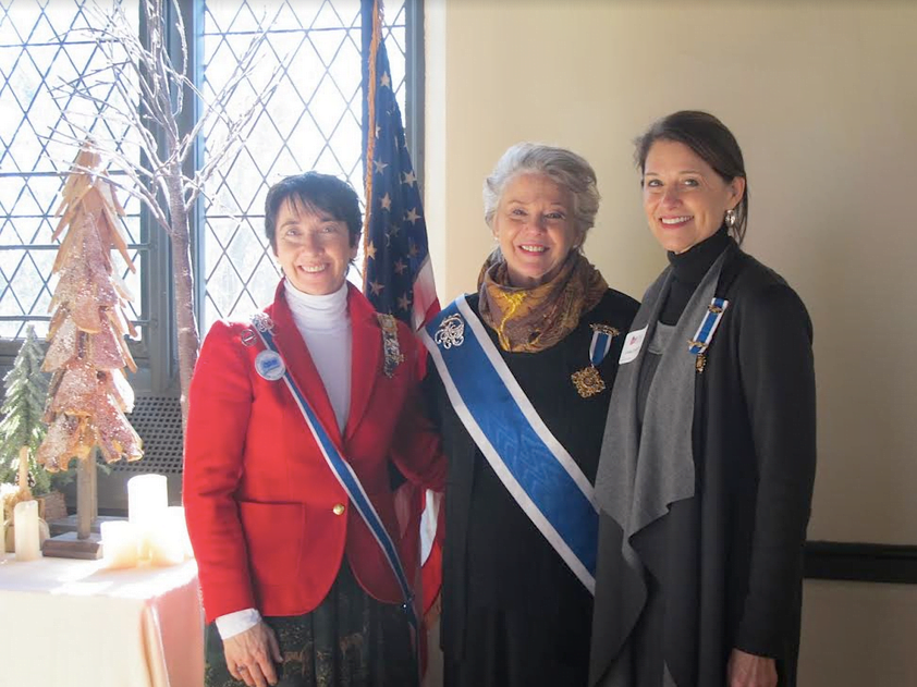 CT State Regent Alice Ridgeway; Secretary General Ann Dillion and PHDAR Regent Linda Tavlarios