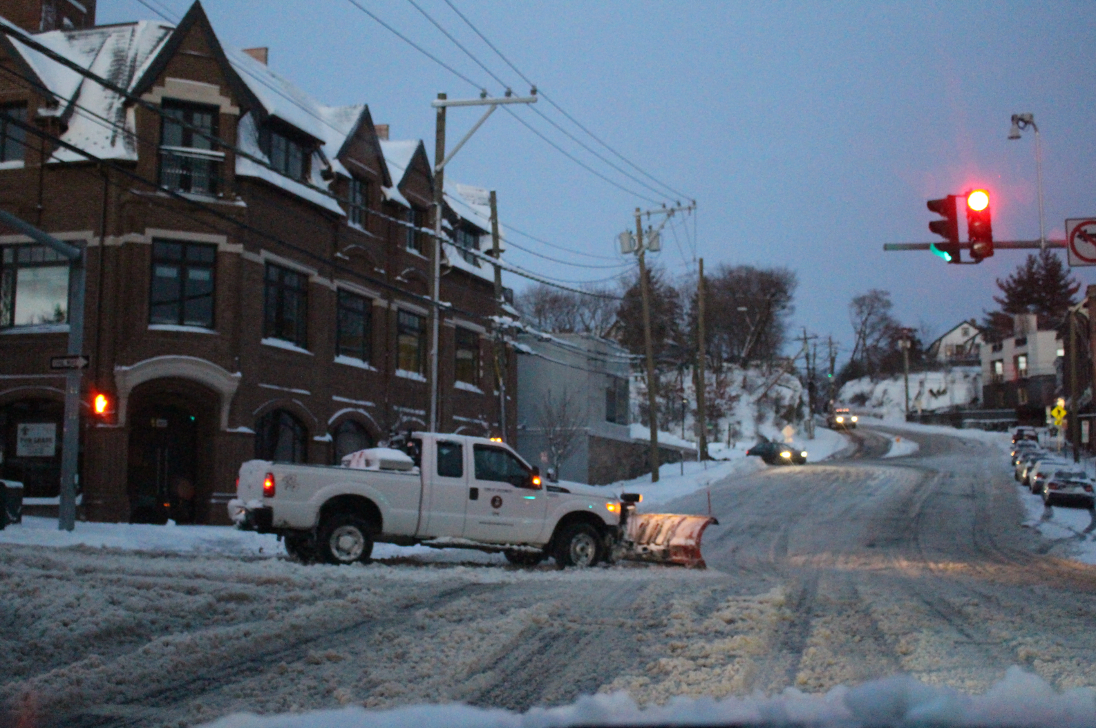 Railroad Ave around 5:00pm Thursday, Feb 9, 2017