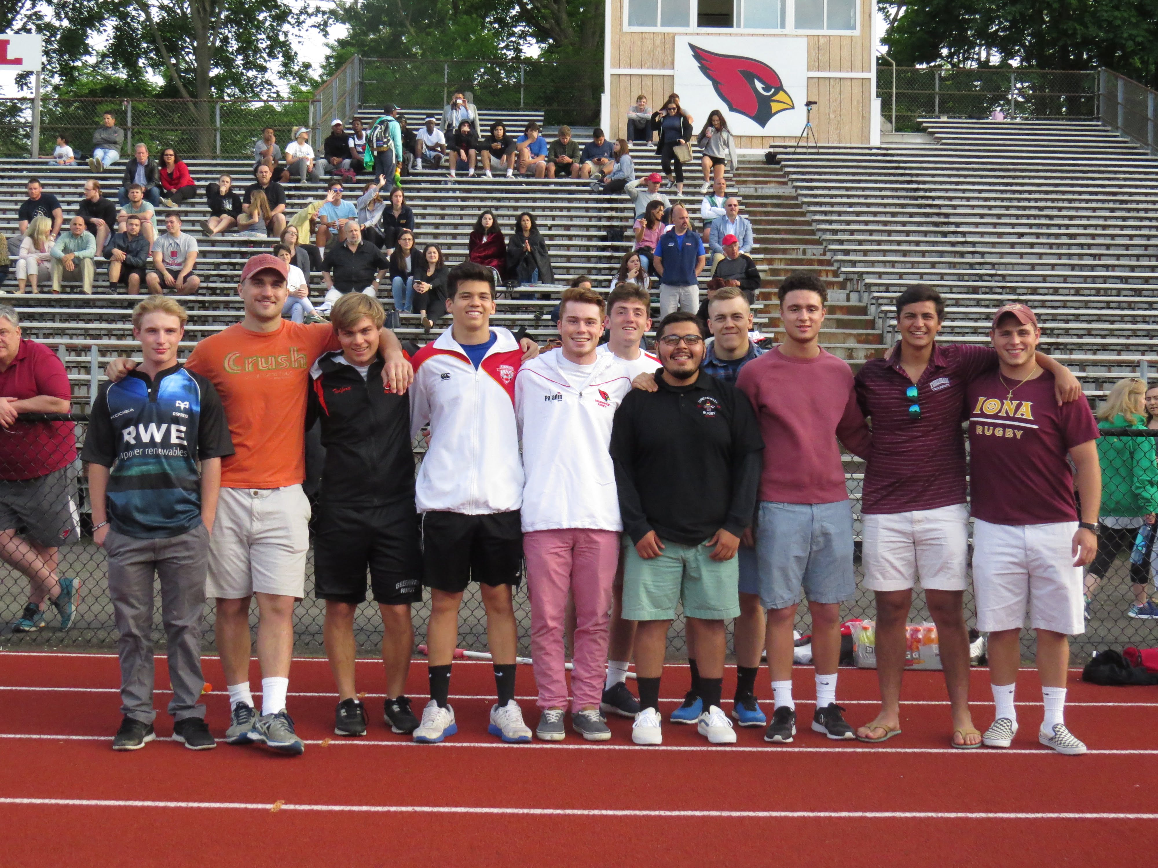 GHS Rugby alumni attended the Senior Night game. May 24, 2017. Photo: Devon Bedoya