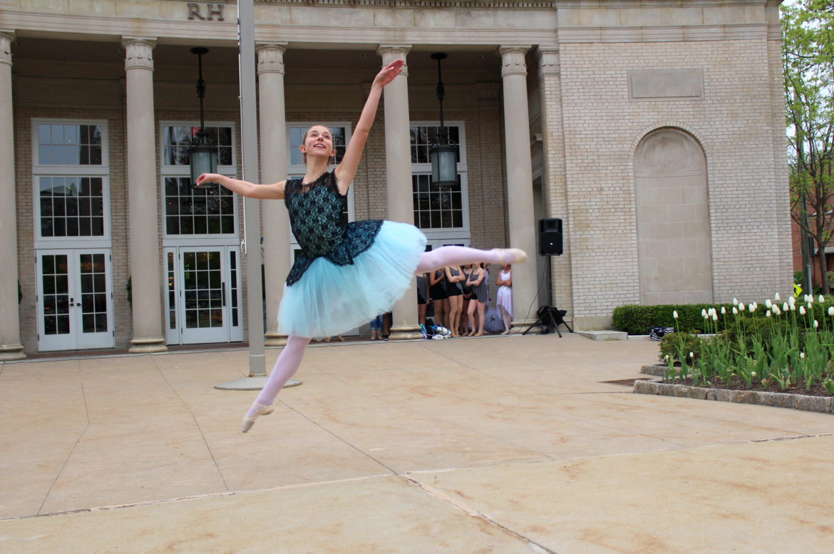 Olivia Jones, a dancer with Allegra. May 4, 2017 Photo: Leslie Yager