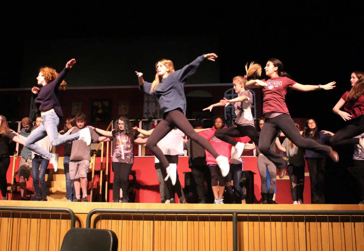 On Monday, cast and crew of the Greenwich High School spring musical Annie moved to the performing arts center for their final rehearsals before opening night on May 18.