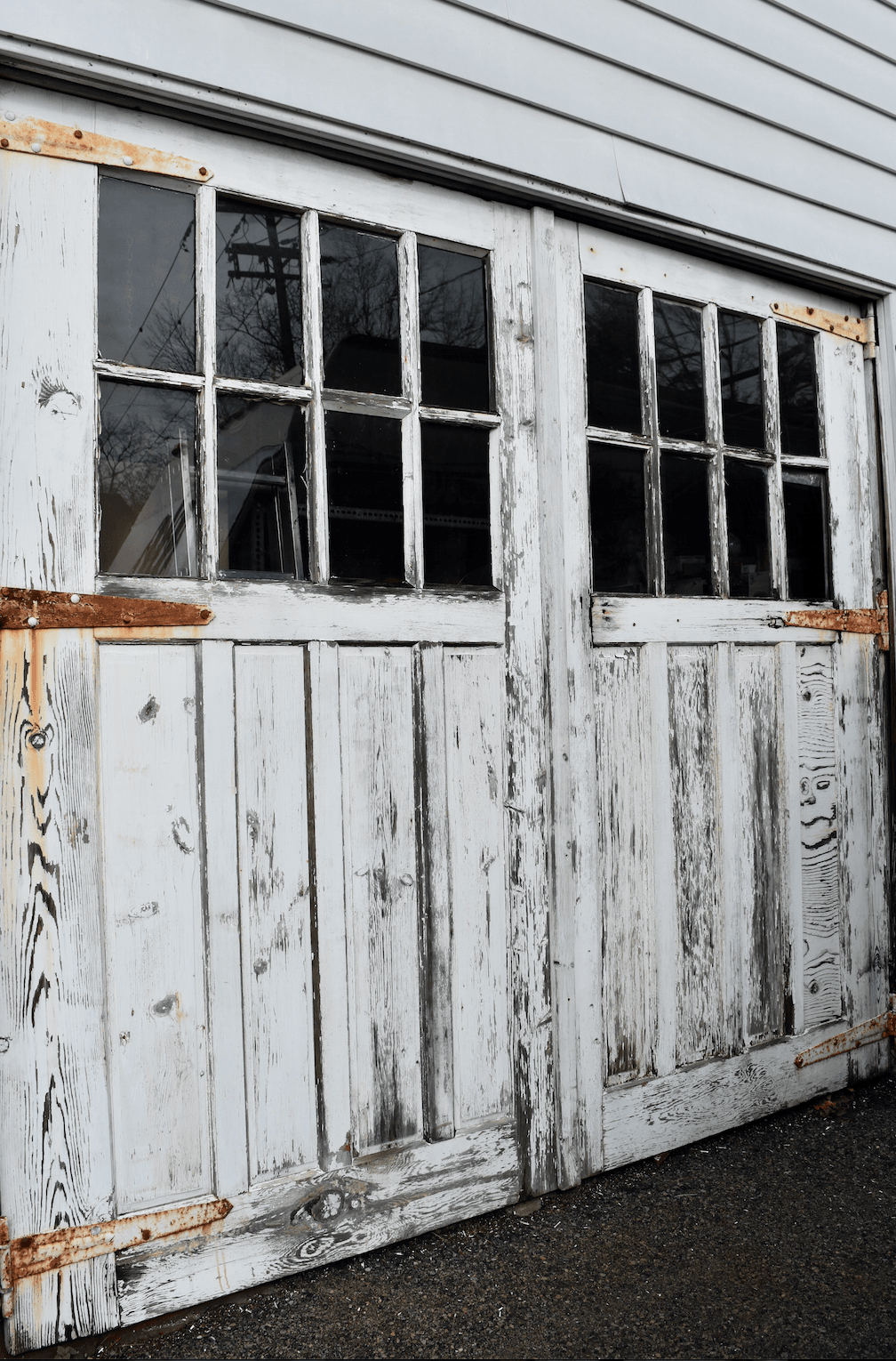 Old barn doors are part of the rich history of the Round Hill Country Store in Greenwich.