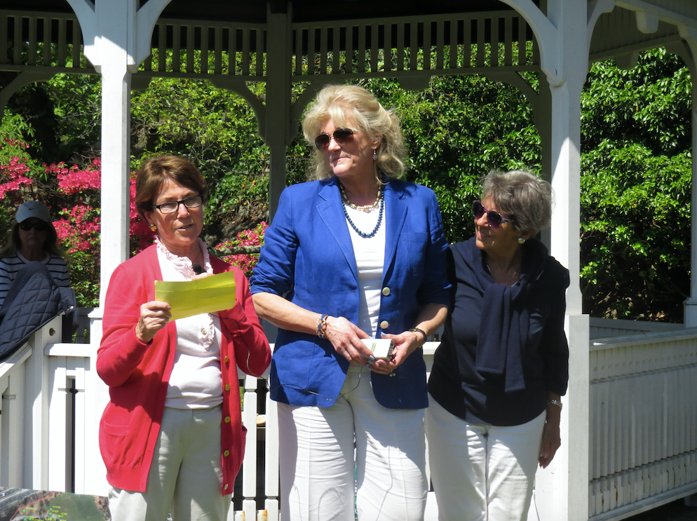 State Representative Livvy Floren congratulated the Greenwich Tree Conservancy for its leadership. May 21, 2017. Photo: Devon Bedoya