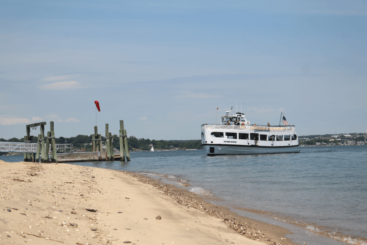 Island Beach ferry, June 10, 2017 Photo: Leslie Yager