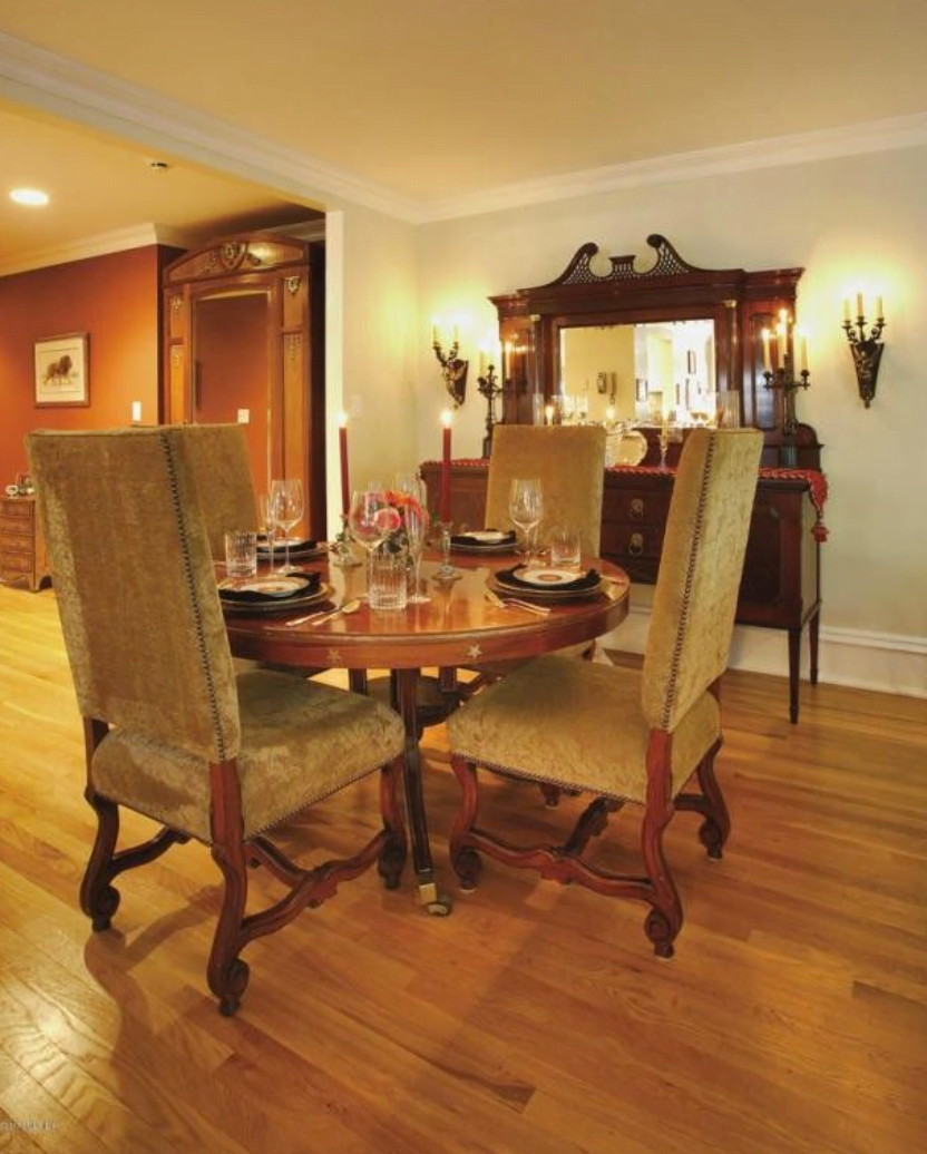 Dining room at 15 Lafayette Court in Greenwich.