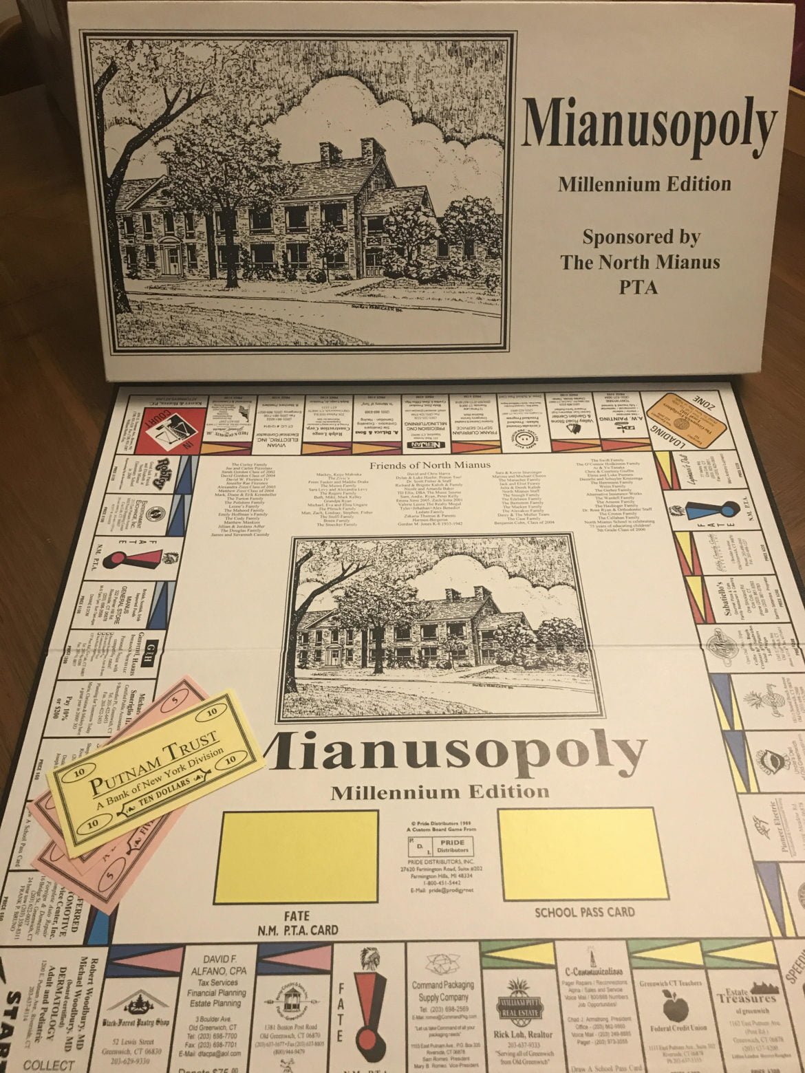 Jessica Reid said growing up she had a game called Mianus-Opoly, which came to mind as the idea for a map featuring local independent businesses.
