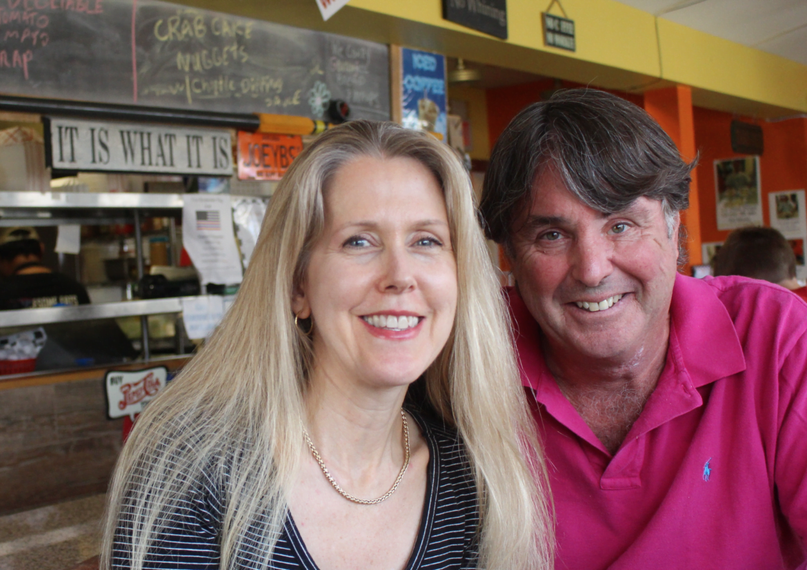 Live Green CT! co-founders of Live Green CT! Daphne Dixon and Scot Weicker at Joey B's Aug 16, 2017 Photo: Leslie Yager