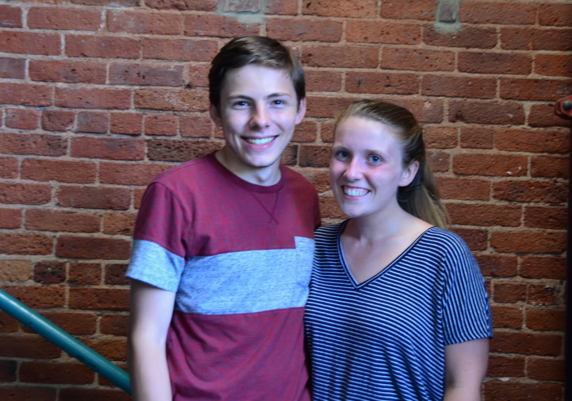 Michael Busani and Emily Bass at the Arch Street Teen Center on Aug 1, 2017 Photo Matt Bracchitta