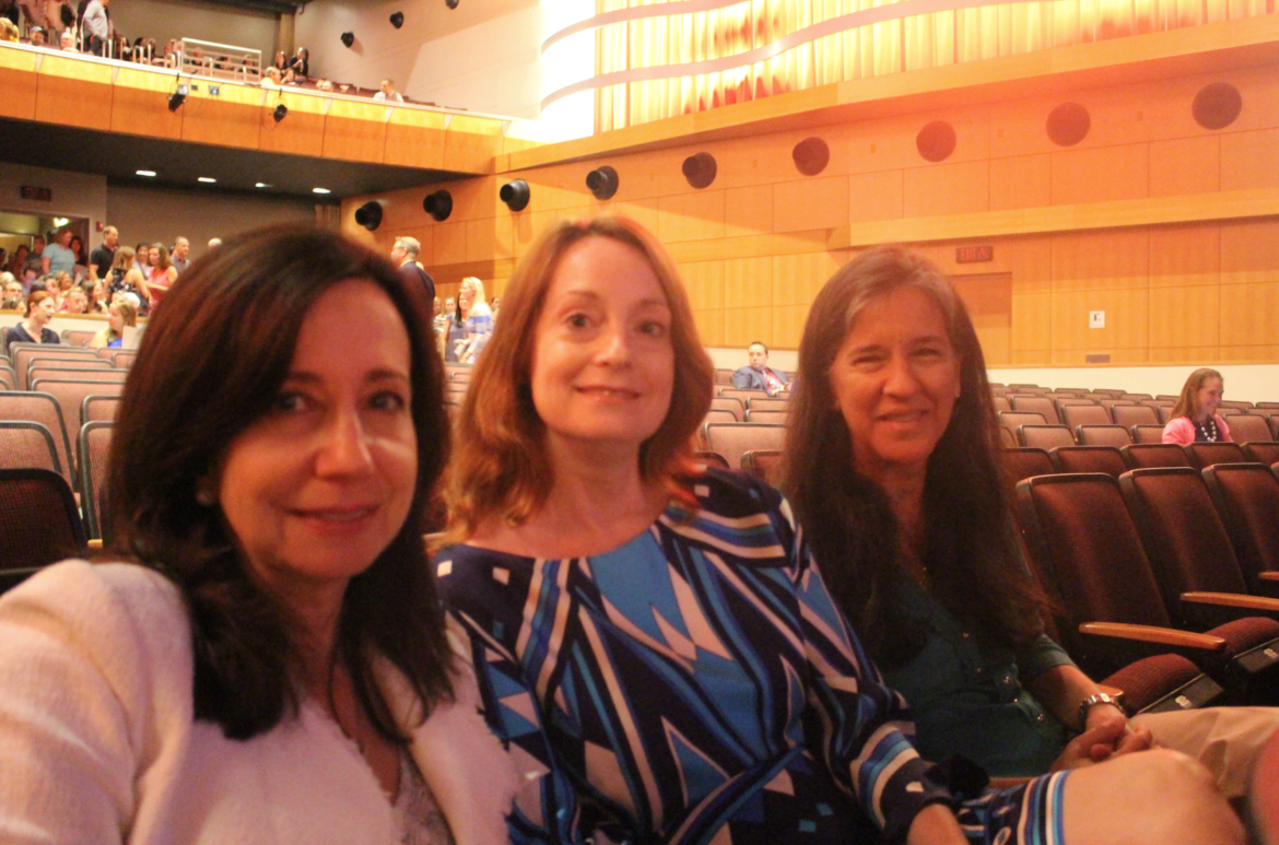 Marlene Gilbert, Jennifer Dayton and Gaetane Francis at convocation 2017 at GHS. Aug 28, 2017 Photo: Leslie Yager