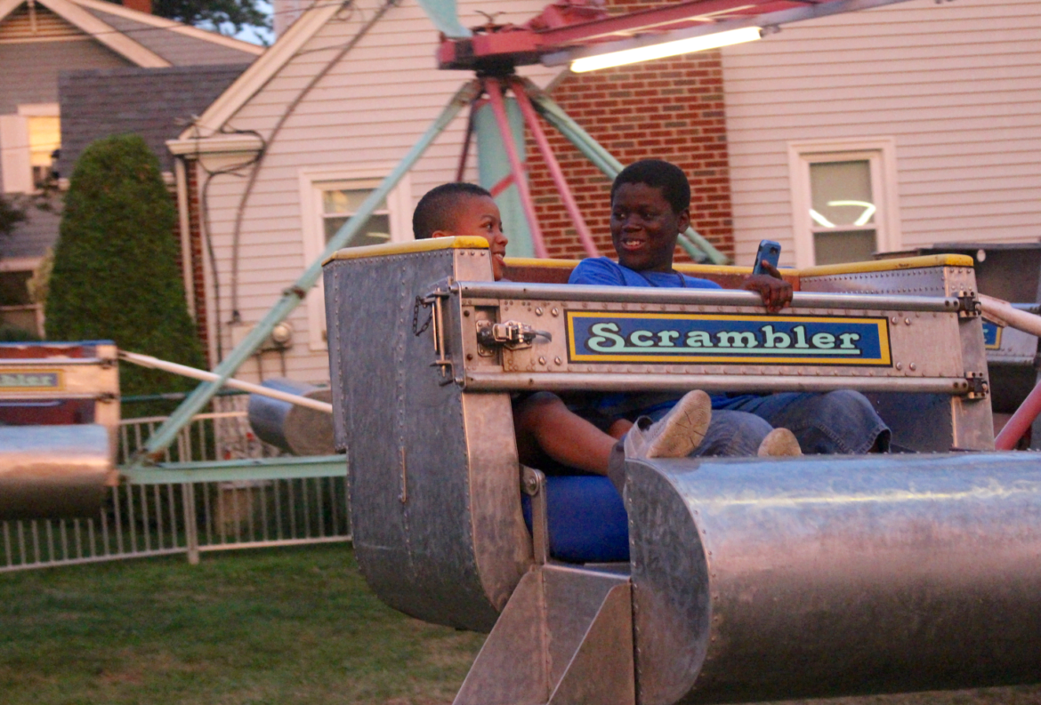 Yahcere and Tyjon on the Scrambler. Aug 12, 2017 Photo: Leslie Yager