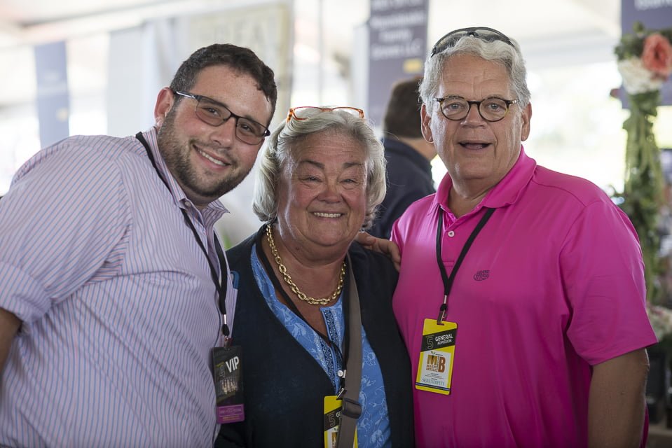Jason Wein with Johnna Yeskey and Dennis Yeskey at the Wine + Food Festival, Sept, 23, 2017 Photo: Asher Almonacy