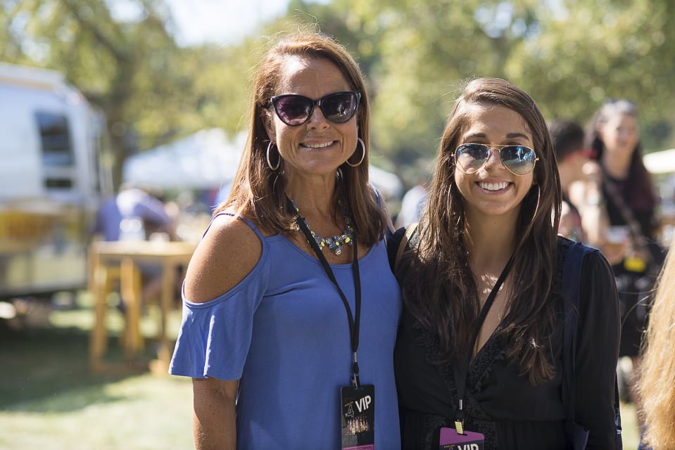 Angela and Brooke Swift at the Wine & Food Festival Sept 23, 2017 Photo: Leslie Yager