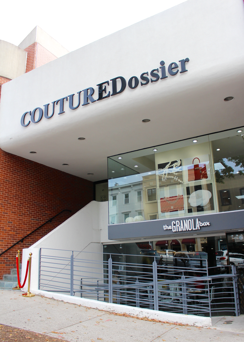 Couture Dossier is located over The Granola Bar, at 43 Greenwich Avenue. Photo: Leslie Yager