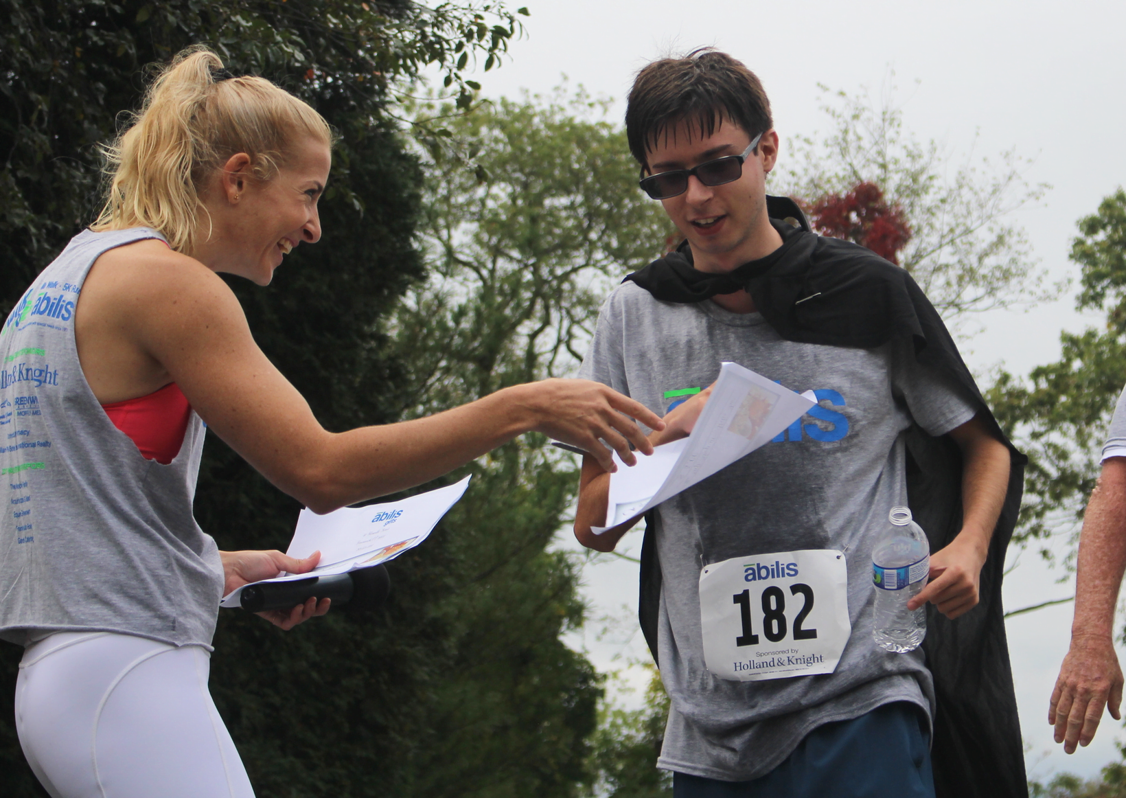 Hundreds turned out for the annual Abilis Walk/Run at Tod's Point in Old Greenwich on October 15. Photo: Leslie Yager