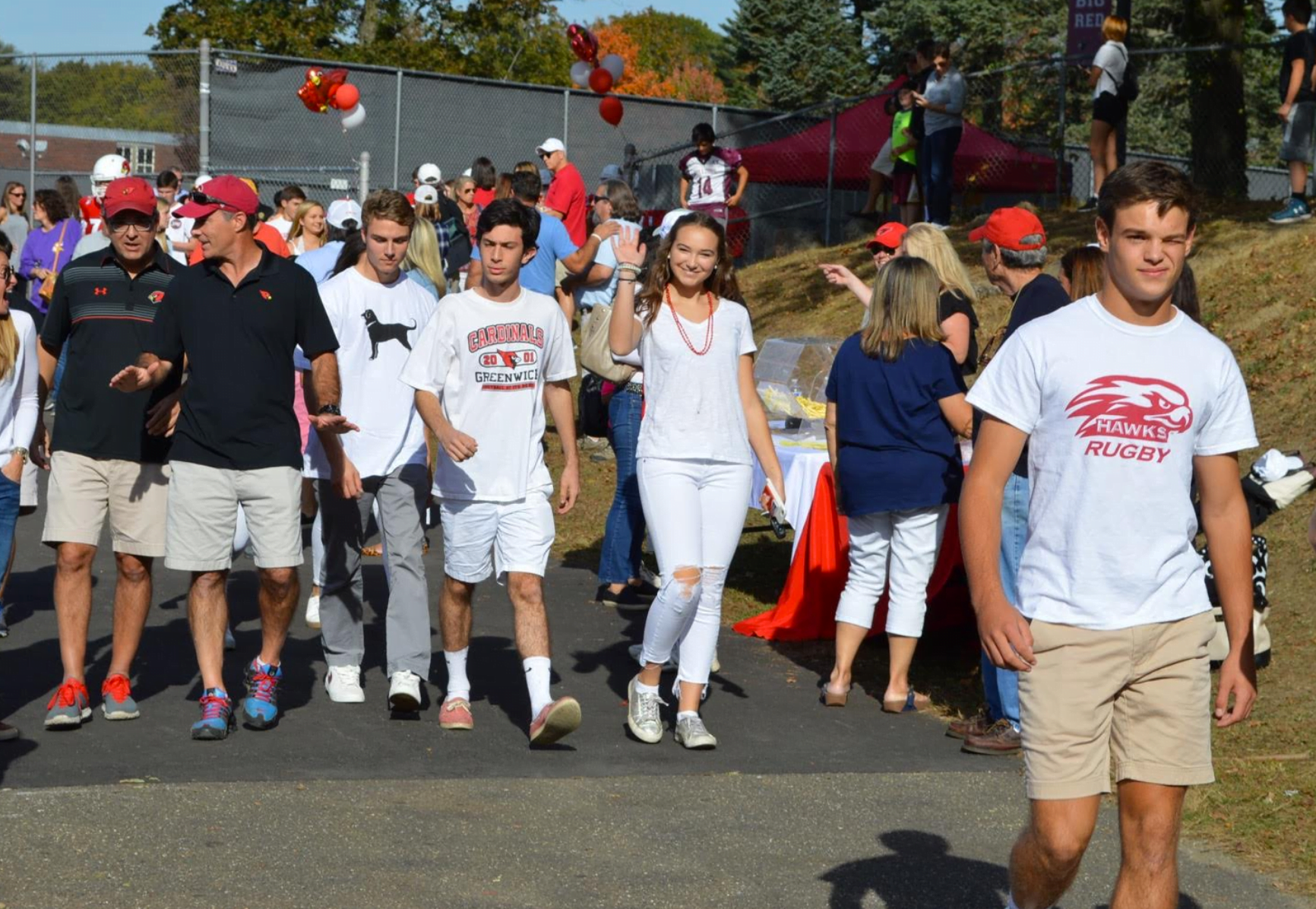 Homecoming Court arrives for the football game against Westhill. Oct 21, 2017 Photo Monique Nikolov