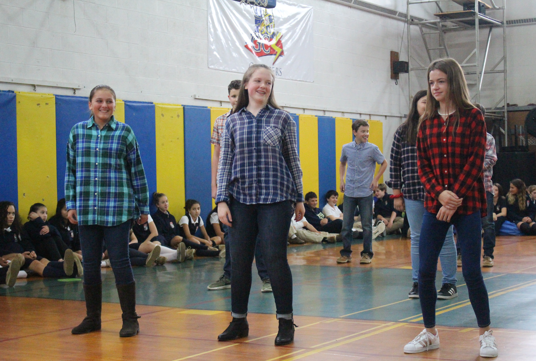 Dancing to Footloose, Greenwich Catholic School 8th graders celebrated American diversity in addition to international diversity. Oct 24, 2017 Photo: Leslie Yager