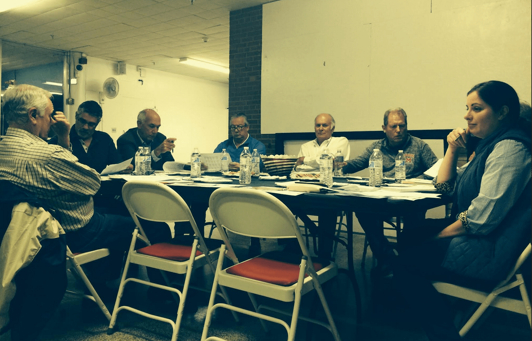 The Parks & Recreation board met at the Eastern Greenwich Civic Center on Oct 25, 2017 Photo: Leslie Yager