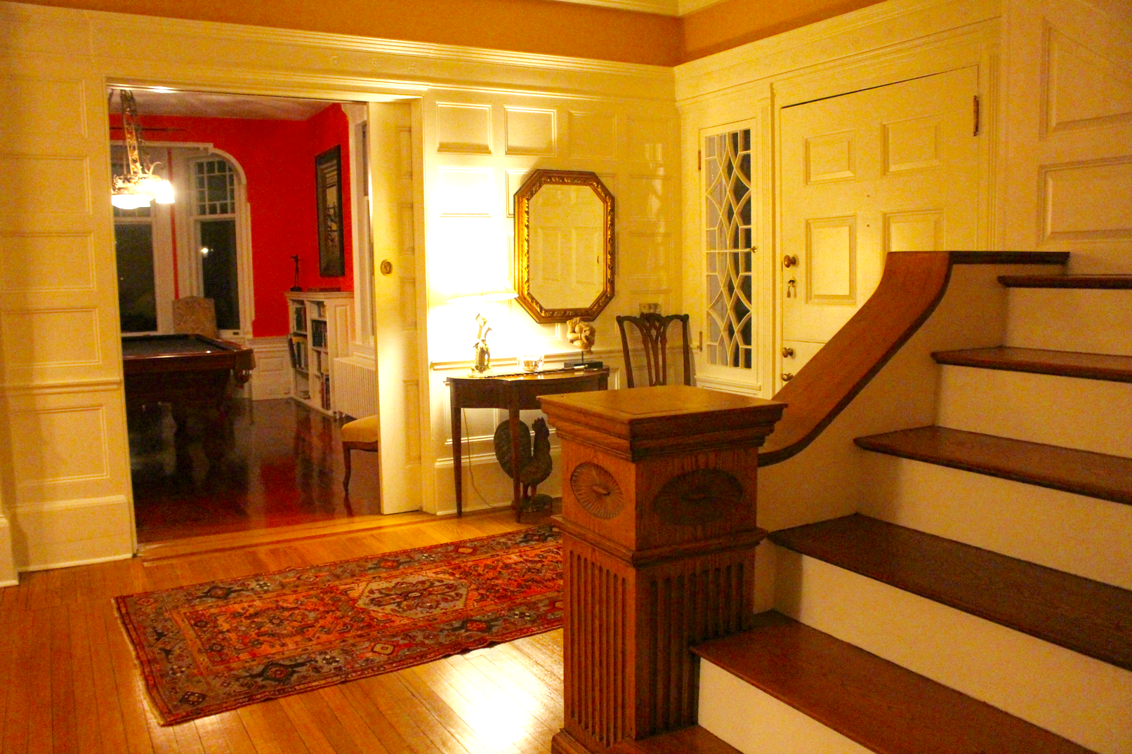 Entrance Hall at 107 Maple Ave, The John Sparks House. Photo: Leslie Yager