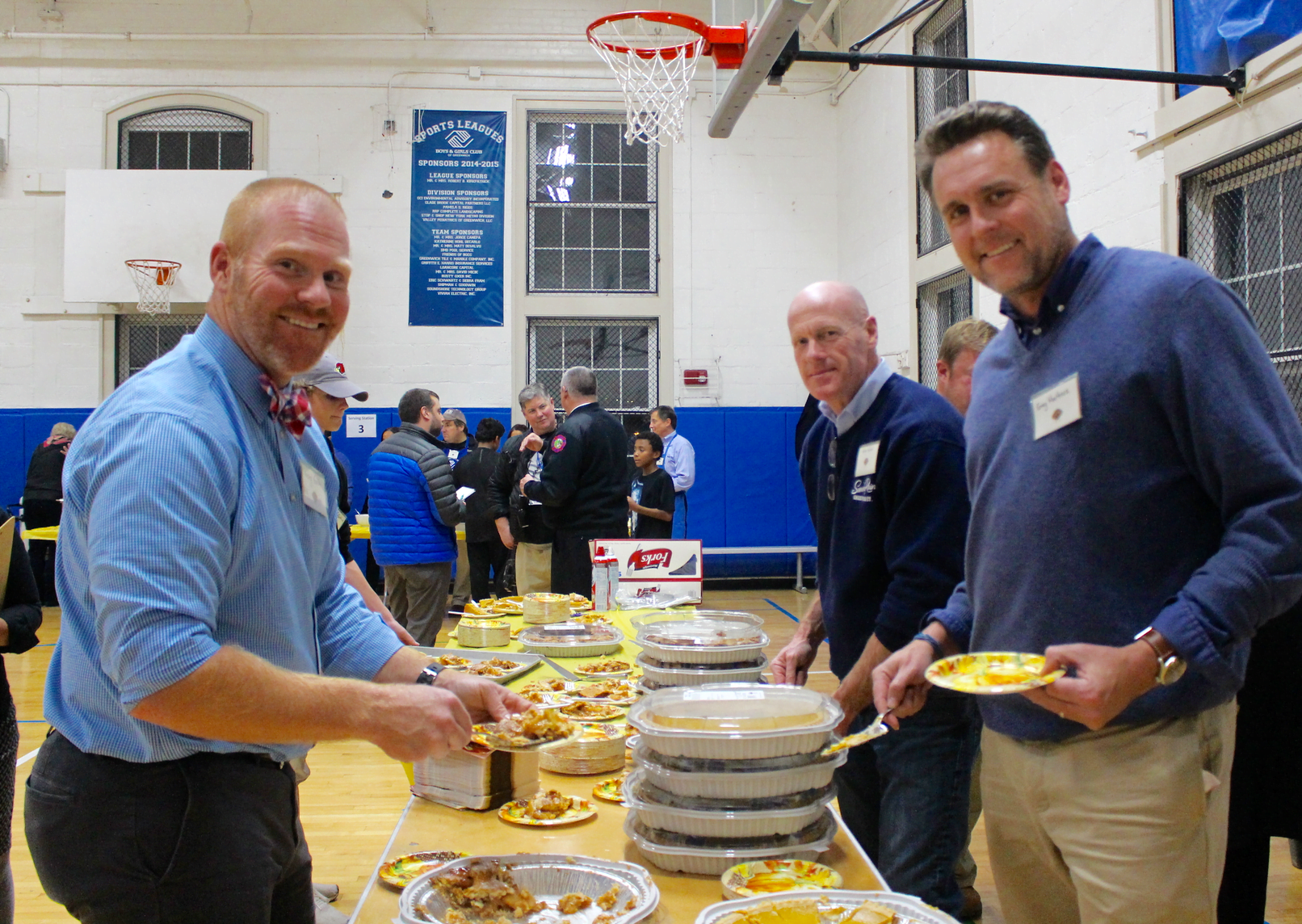 Kerry Gavin and the pie crew at the Boys & Girls Club Thanksgiving feast, No. 21, 2017 Photo: Leslie Yager