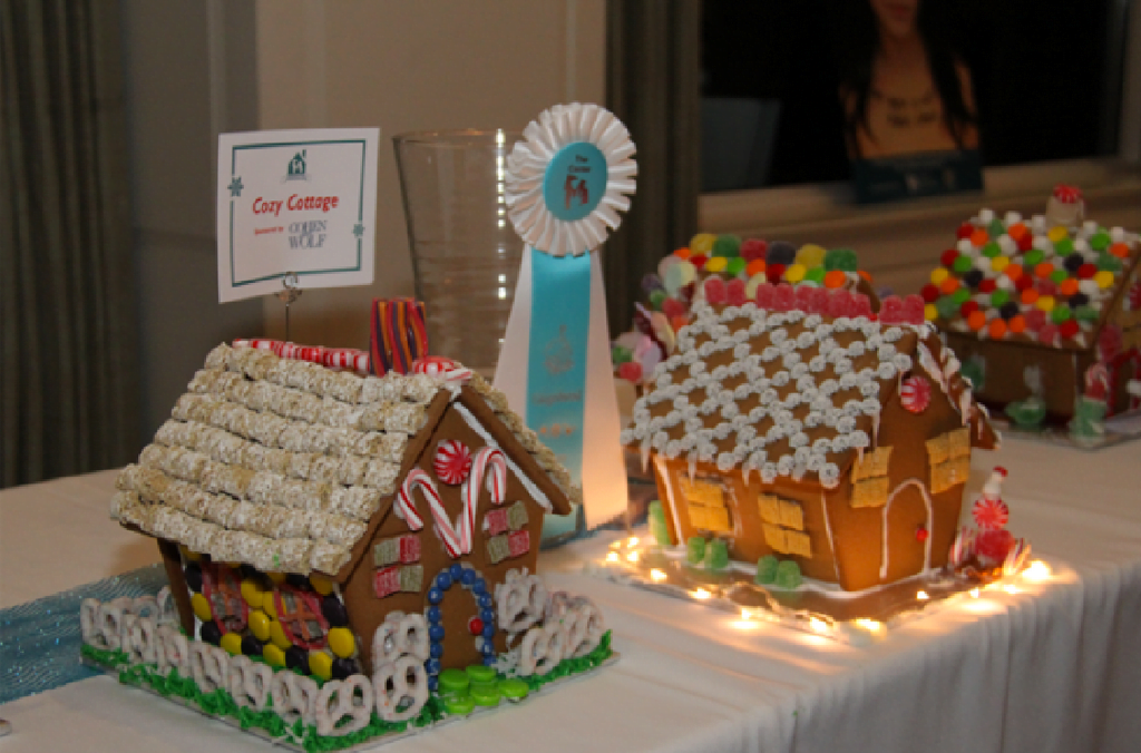 Decorated Gingerbread Houses from the 2016 Gingerbread Houses &amp; Cocktails for a Cause