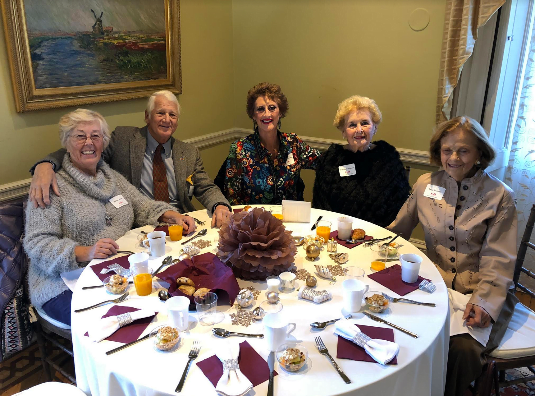 The Junior League of Greenwich, as part of its Enchanted Forest event, hosted seniors in a festive Senior Breakfast in the historic Tomes-Higgins.