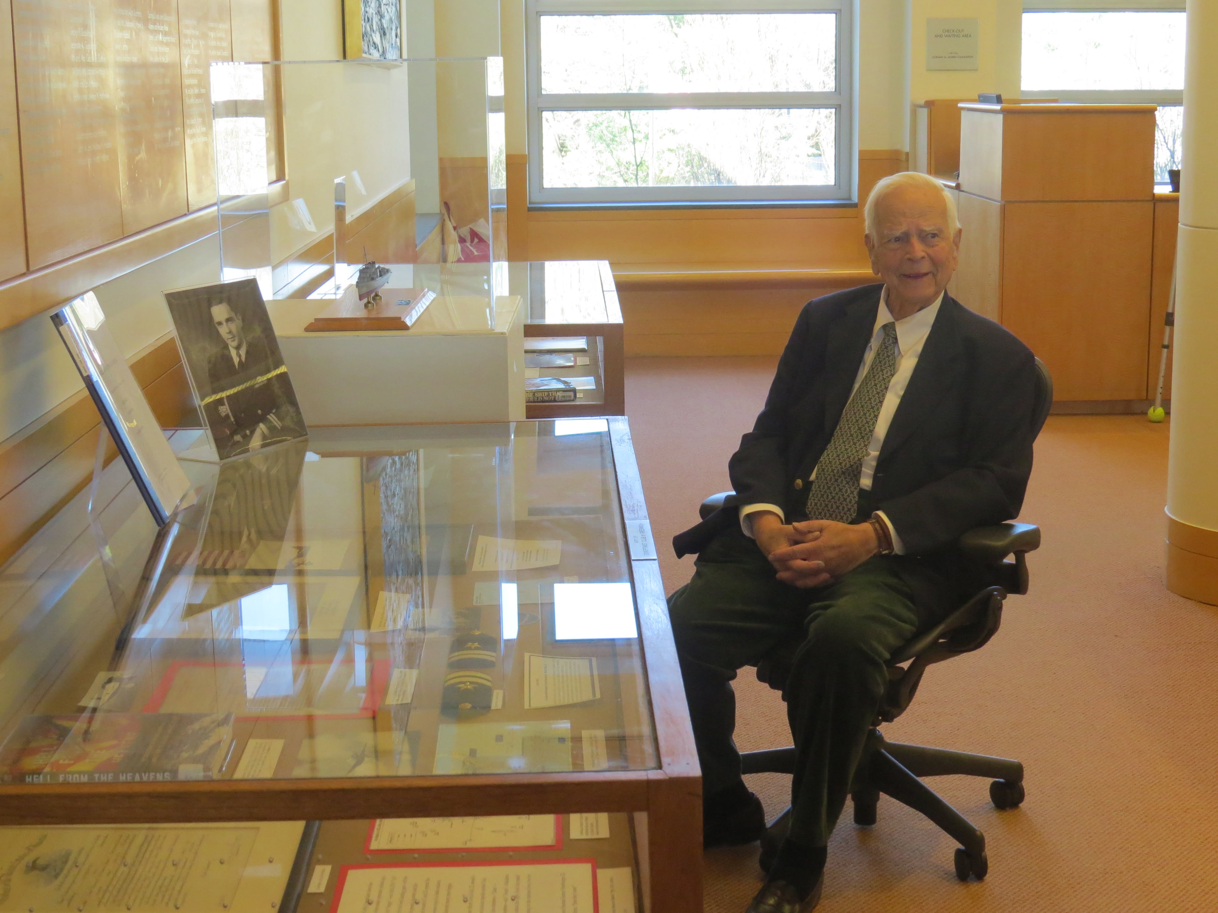 Lloyd Hull, past and present; an exhibit of the Greenwich Library Oral History Project. Photo: Joshua Littman