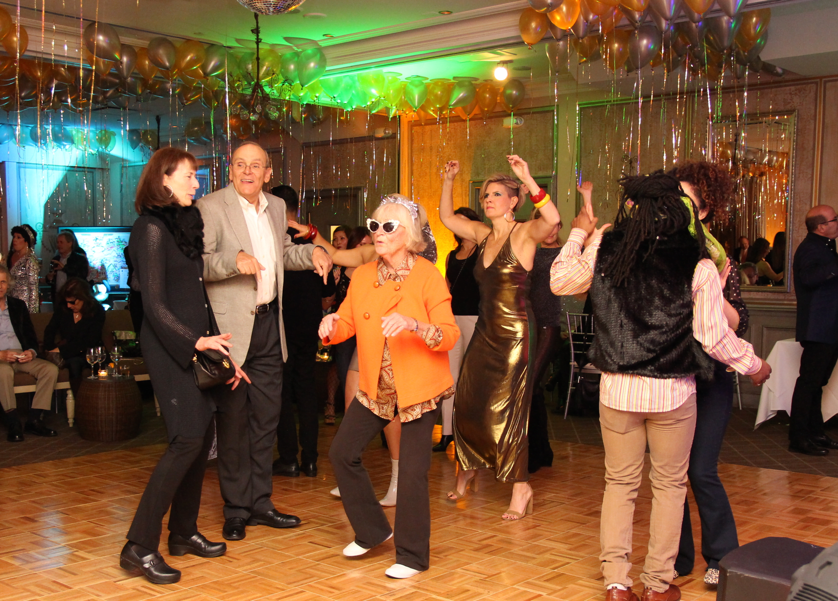 In a benefit for Adopt a Dog, Carriage House Motor Cars recreated a 70s disco in the theme of Studio 54 at L'escale Restaurant. Dec 2, 2017 Photo: Leslie Yager