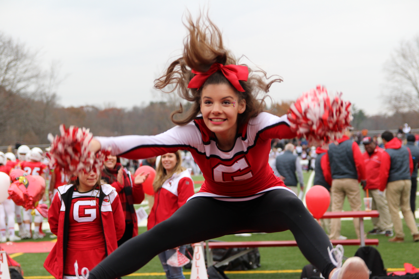 On Sunday, Dec 3, GHS Cardinals beat the South Windsor Bobcats 36 to 7. Photo: Leslie Yager