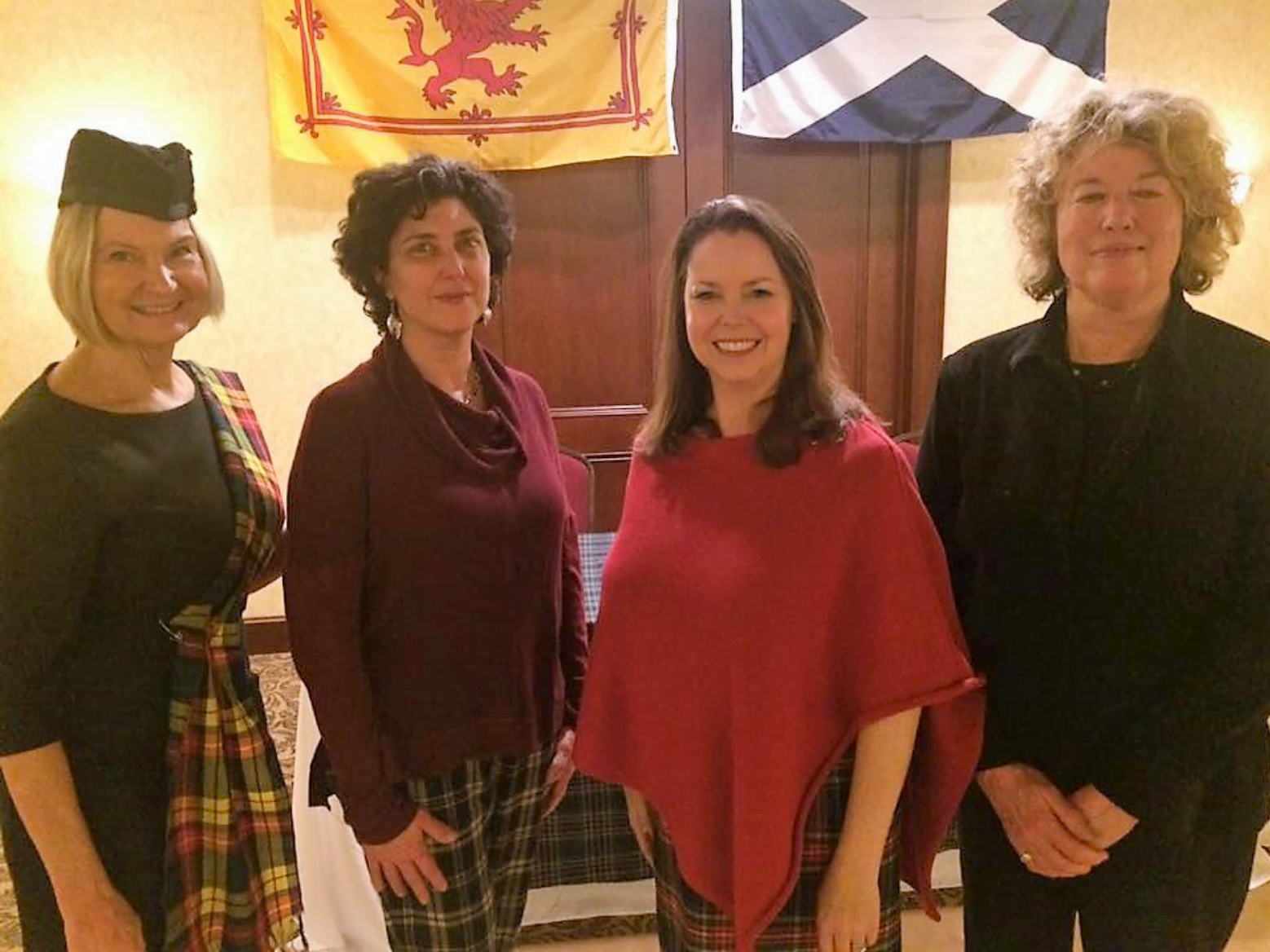 Greenwich Pen Women, from left: Deborah Weir, President; Kia Heavey, Letters member; Stasha Healy, Letters Chair and Burns Supper organizer; Leigh Grant, Letters member