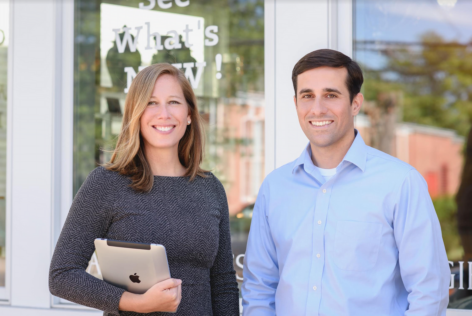 Jessica Reid and Craig Jones, founders of Greenwich Point Marketing.a