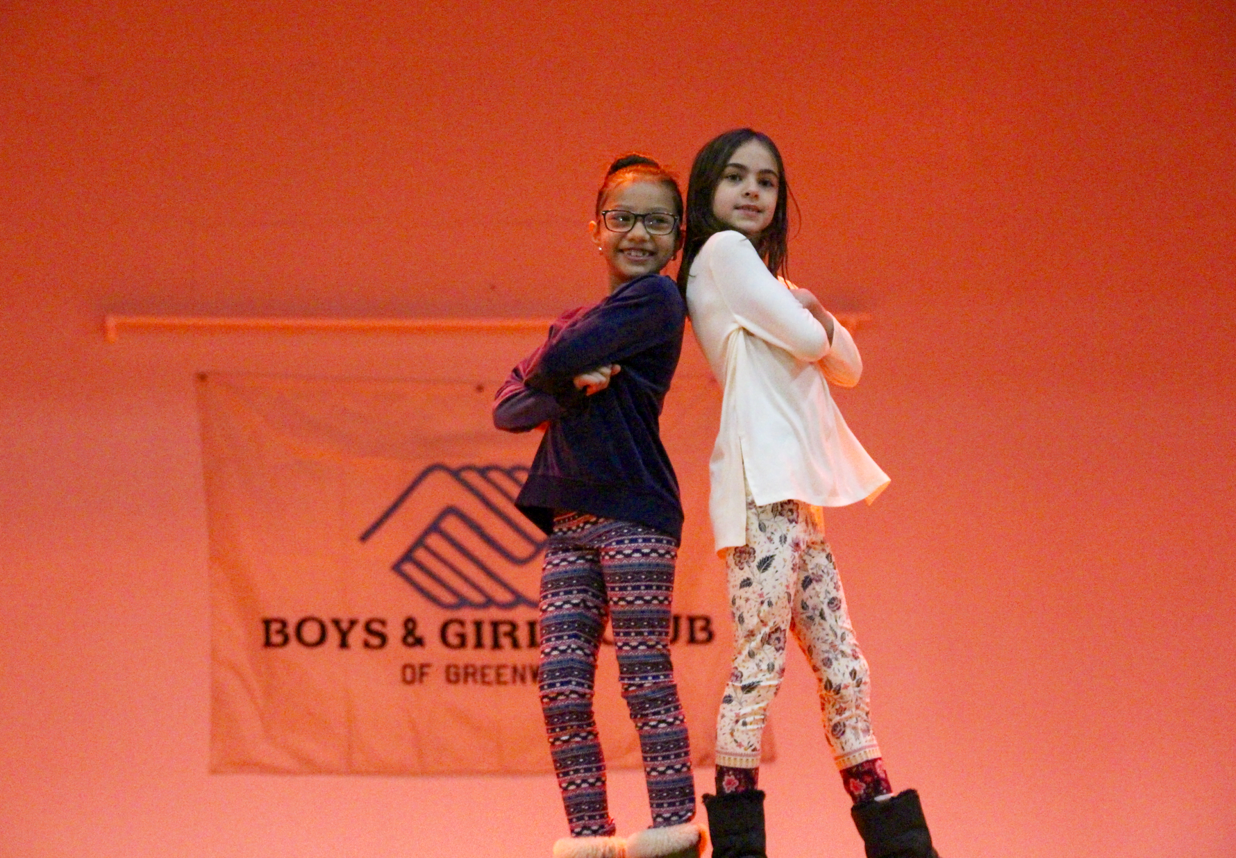 At the Boys & Girls Club of Greenwich, club kids modeled Old Navy outfits for friends and family on Friday Jan 26, 2018 Photo: Leslie Yager