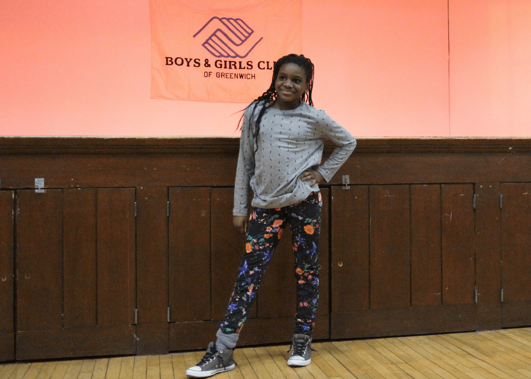 At the Boys & Girls Club of Greenwich, kids modeled Old Navy outfits for friends and family on Friday Jan 26, 2018 Photo: Leslie Yager