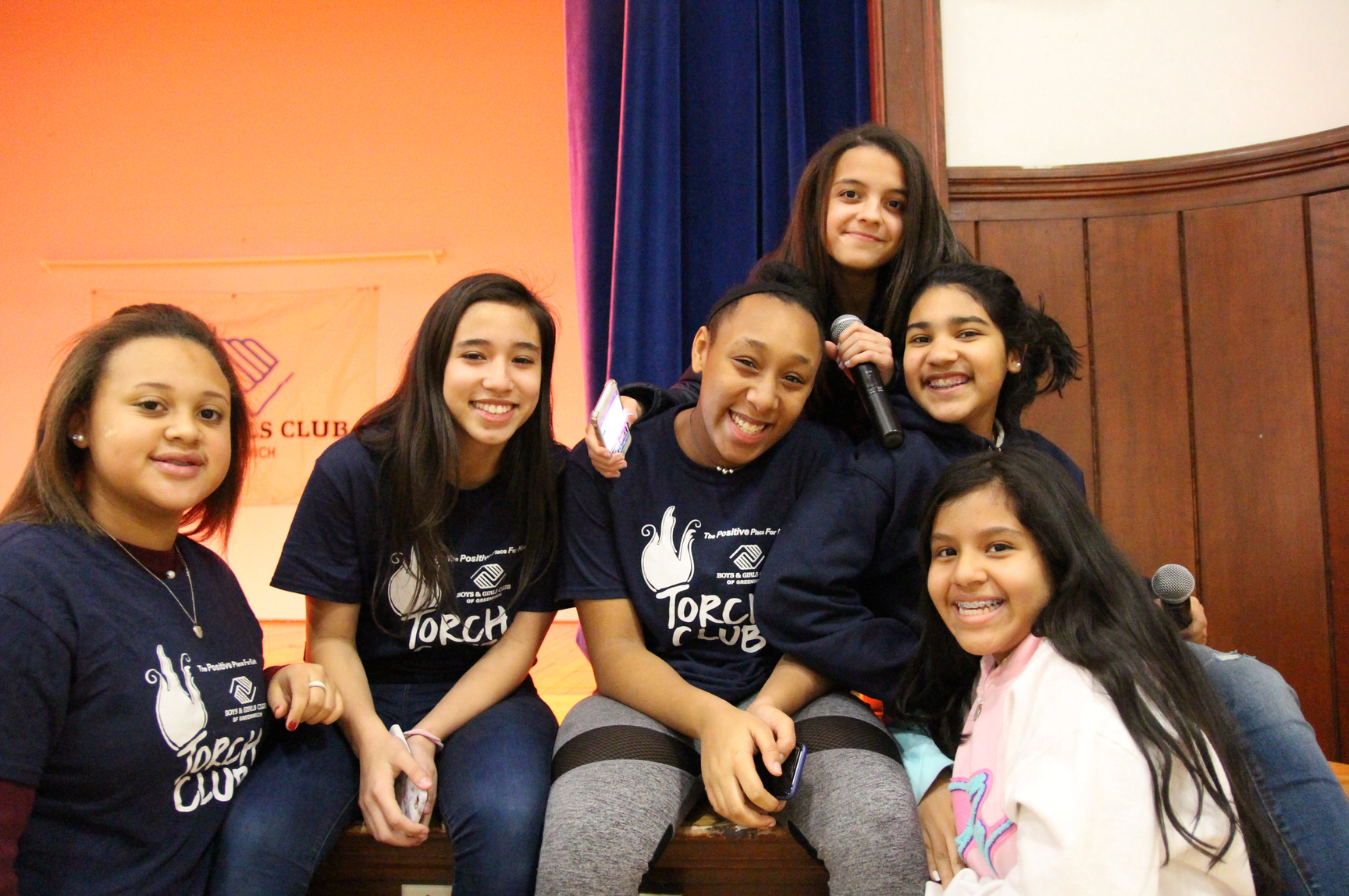 Torch Club members helped out at the Boys & Girls Club of Greenwich during a fashion show of Old Navy outfits. Friday Jan 26, 2018 Photo: Leslie Yager