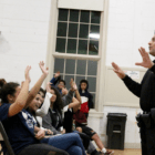 GHS School Resource Officer and member of Greenwich Police Special Victims Division asked club kids about their use of social media. Jan 19, 2018 Photo: Leslie Yager