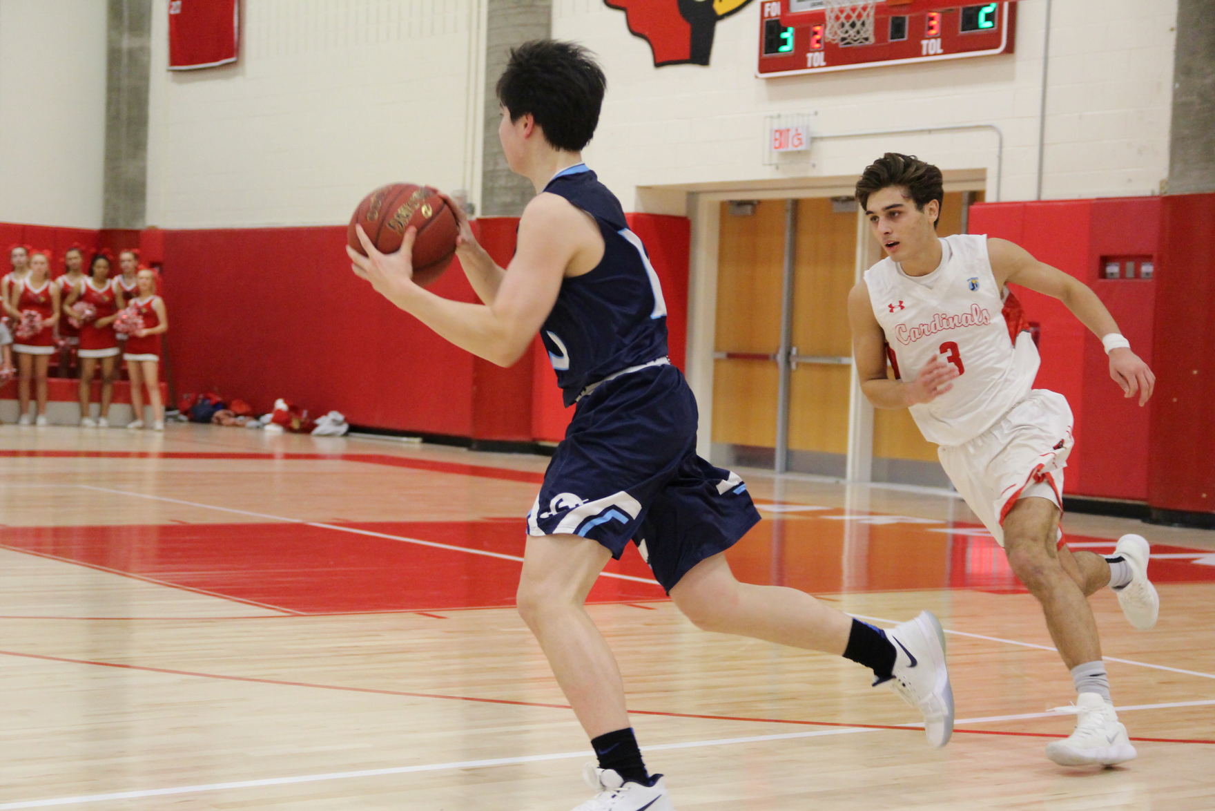 Greenwich boys basketball team played Wilton Warriors at home. Feb 9, 2018 Photo: Leslie Yager