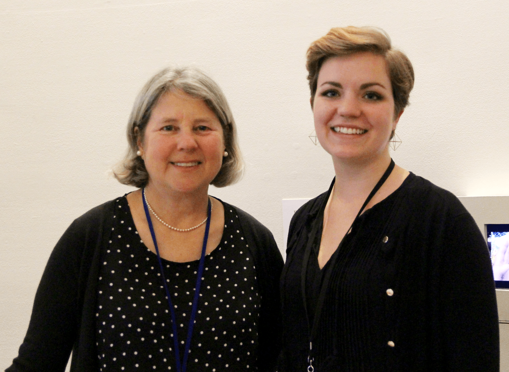 Bruce Museum's Cynthia Ehlinger and Margaux Ancel