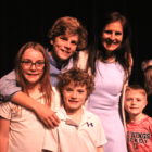 Trip, Peyton, Aidan and Knox Williams with Victoria Morrison Cappiali at the 33rd Distinguished Teacher Awards. May 2, 2017 Photo: Leslie Yager