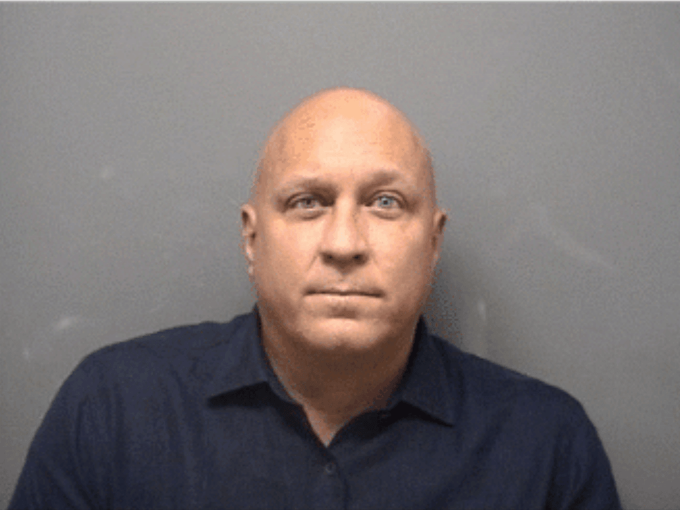 Arrest photo of Steve Wilkos on Feb. 21, 2018 Photo courtesy Darien Police Dept