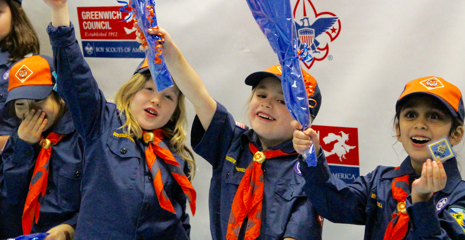 On Thursday nine girls became members of Cub Scout pack 23 at North Mianus School.The girls are from NMS, Dundee and GCDS. Feb 8, 2018 Photo: Leslie Yager