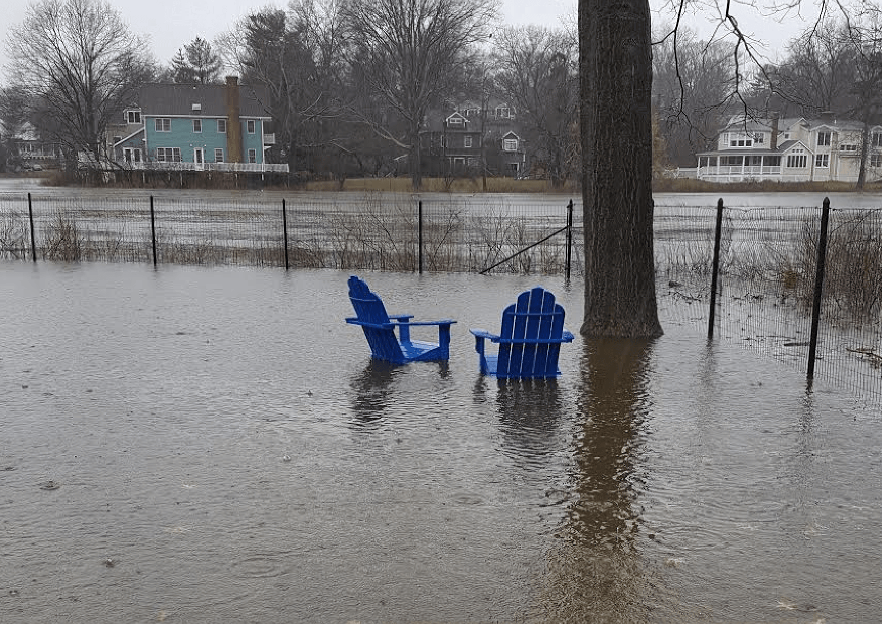 Flooding in Old Greenwich, contributed March 2, 2018