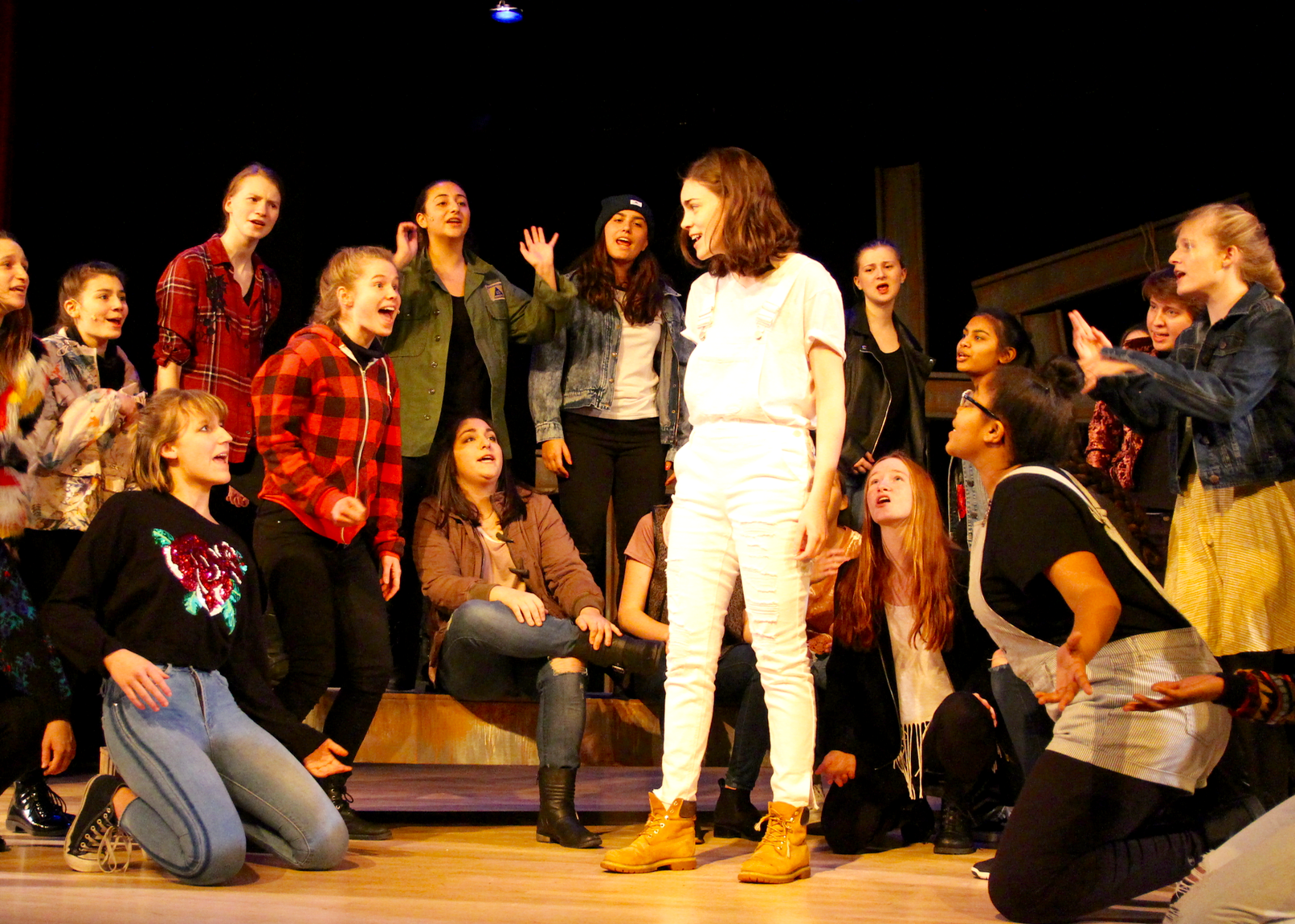 Upper School girls at Sacred Heart Greenwich will perform Jesus Christ Superstar on Saturday March 3 and Sunday March 4. Photo: Leslie Yager