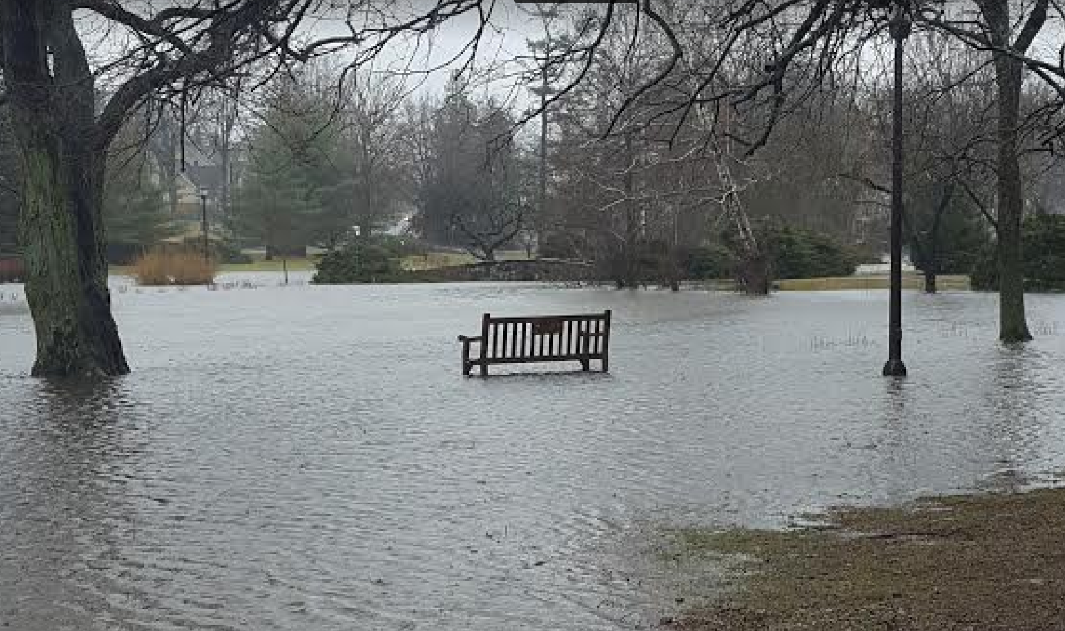 Flooding in Binney Park. Contributed March 2, 2018