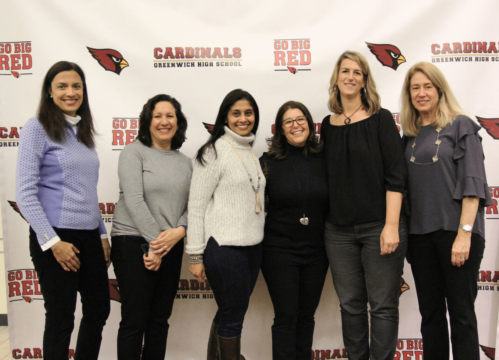 Some of the GHS PTA parents who organized the event in the Galleria before SRO on March 9, 2018. Photo: Leslie Yager