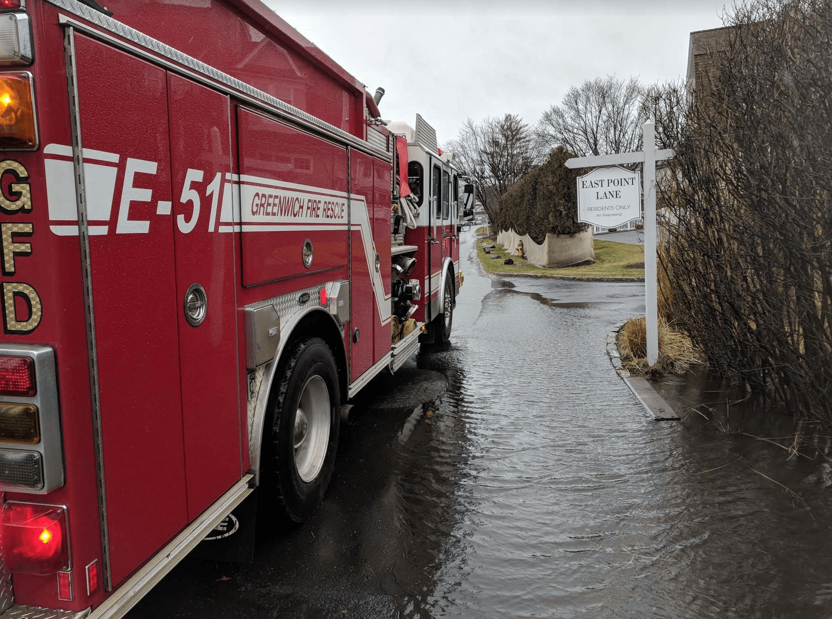 Flooding at East Point Lane. March 2, 2018 Contributed