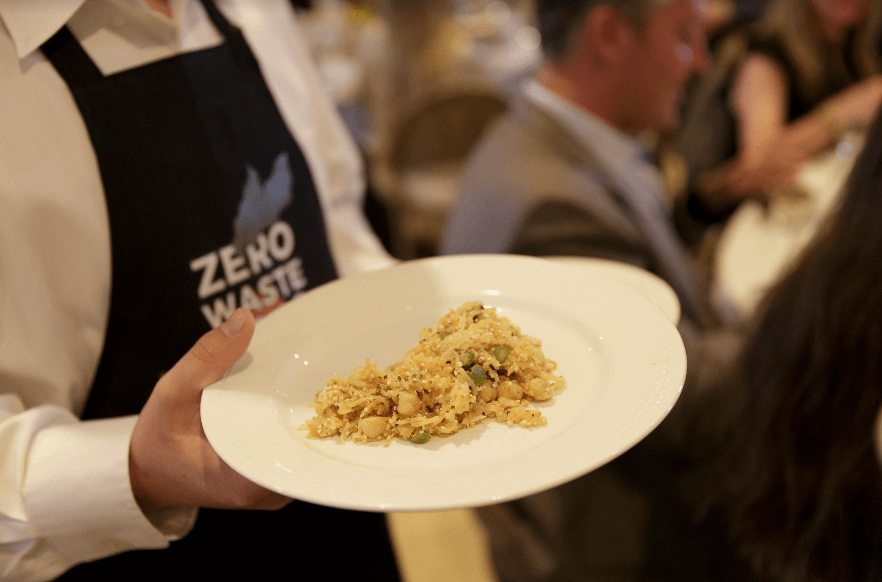 A zero-waste dinner featured local celebrity chefs preparing a meal that was 100% waste-free, with every component, from cookware to table centerpieces, either digestible or otherwise capable of being repurposed, April 26, 2018 Contributed photo