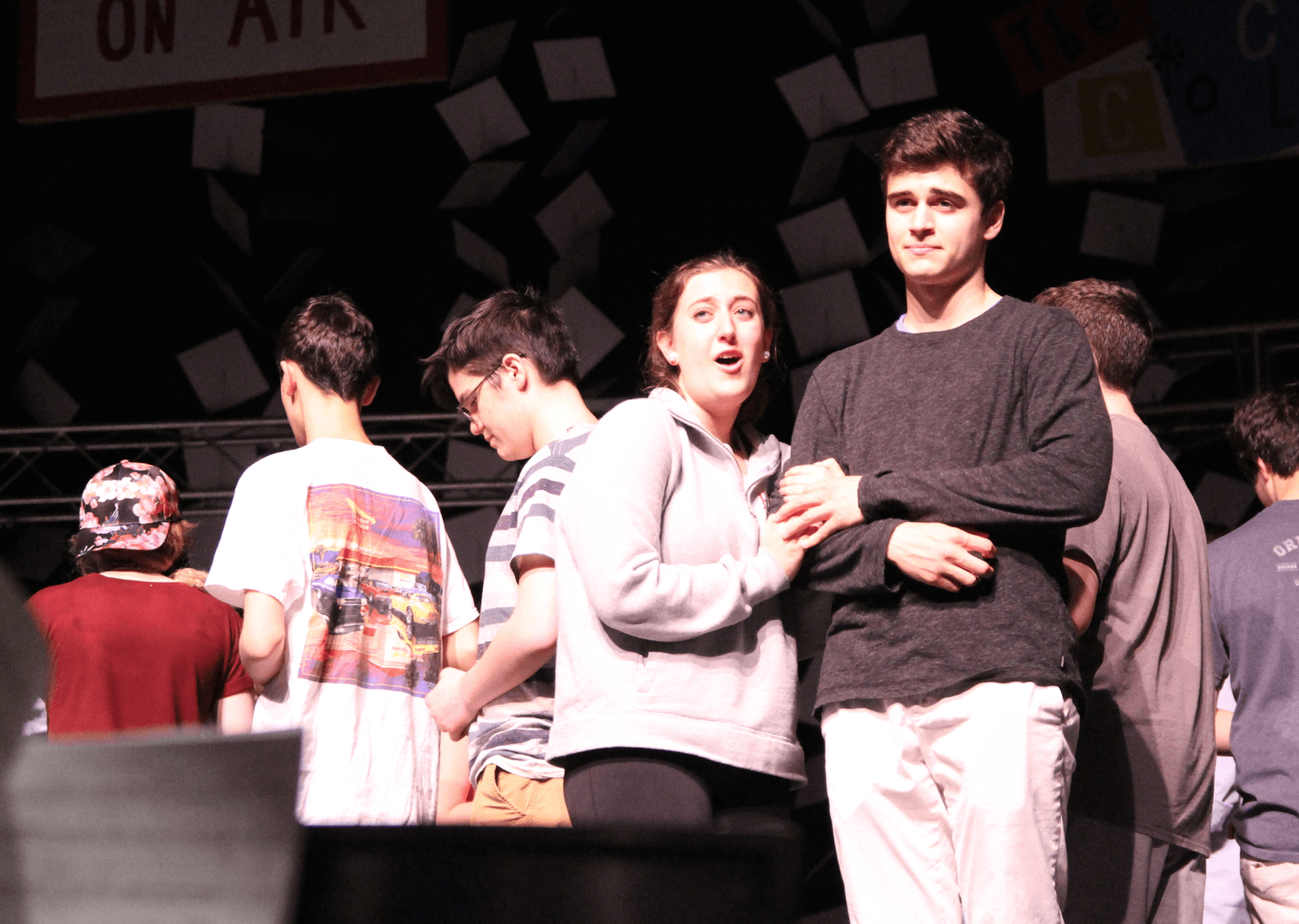 Cast and crew rehearsed for the GHS spring musical, Hairspray on May 10, 2018 Photo: Leslie Yager