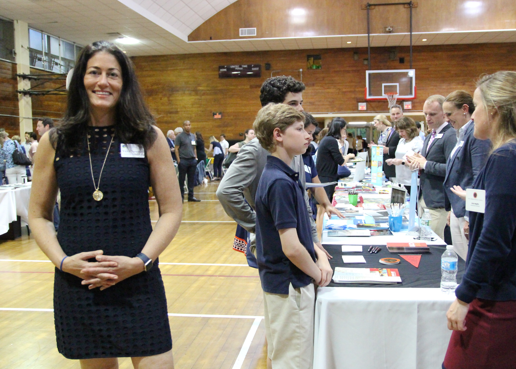 Victoria Victoria Newman, founder of Greenwich Education Group at the 9th annual Private Day & Boarding School Fair on May 15, 2018 Photo: Leslie Yager
