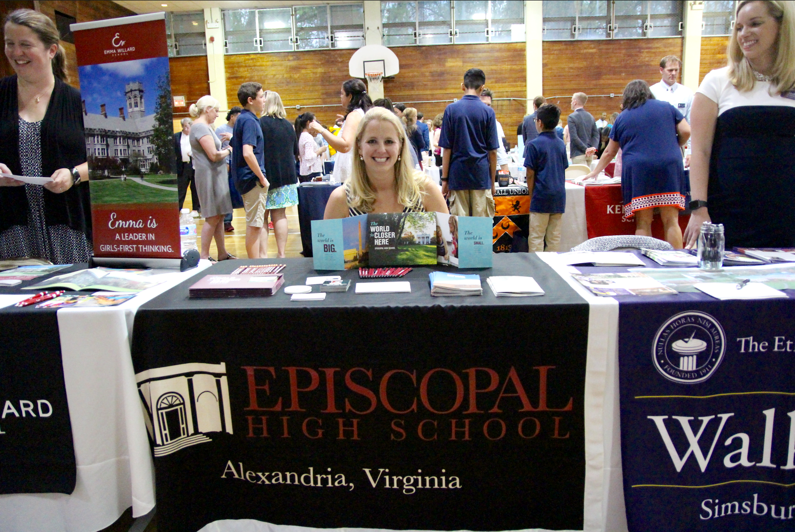Helen Woolworth, Associate Director of Admissions at Episcopal High School in Alexandria, Virginia at the at Greenwich Education Group's 9th annual Private Day & Boarding School Fair. May 15, 2018 Photo: Leslie Yager